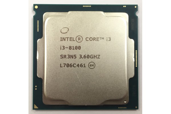 Core i3-8100 (LGA1151, 3.60, 6M, SR3N5)