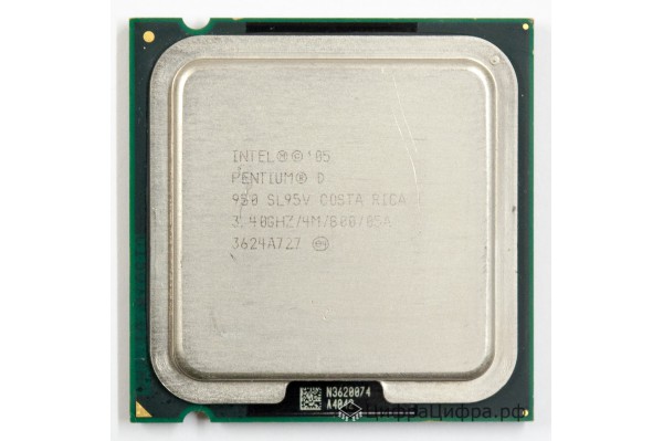 Pentium D 950 (LGA775, 3.40, 4M, 800, SL95V)