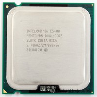 Pentium Dual-Core E5400 (LGA775, 2.70, 2M, 800, SLGTK)
