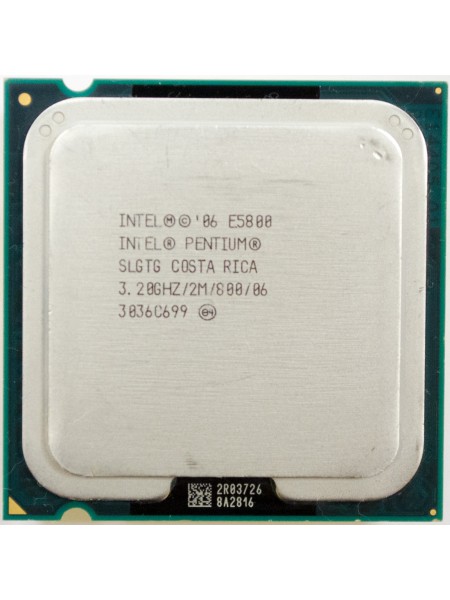 Pentium Dual-Core E5800 (LGA775, 3.20, 2M, 800, SLGTG)