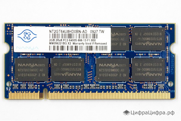 2 GB SO-DIMM DDR2-800 PC2-6400 Nanya