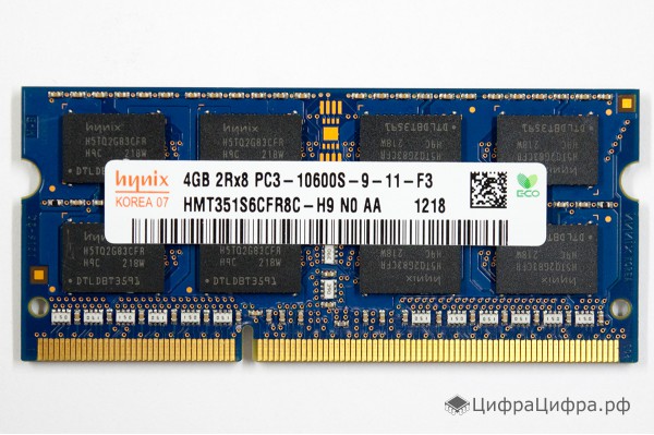 4 GB SO-DIMM DDR3-1333 PC3-10600 Hynix