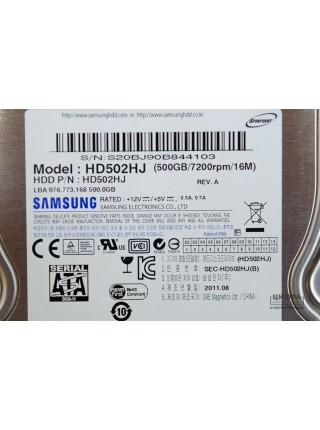 500 GB Samsung HD502HJ