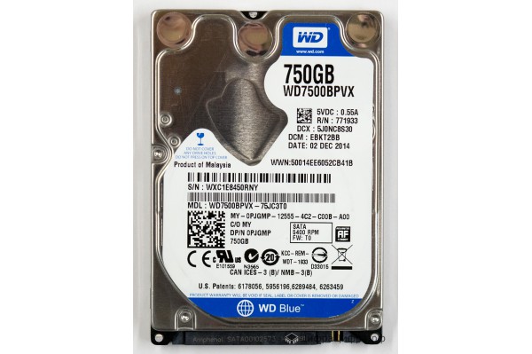 750 GB Western Digital WD7500BPVX