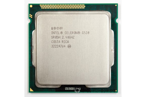 Celeron G530 (LGA1155, 2.40, 2M, SR05H)