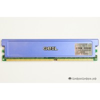 512 MB DDR-400 PC3200 Geil (2.5-3-3-6)