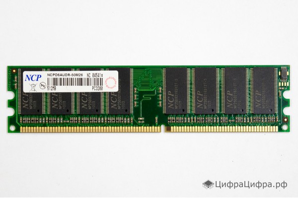 512 MB DDR-400 PC3200 NCP
